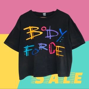 Vtg 90’s Body Force T-Shirt USA Single Stitch Large (G)